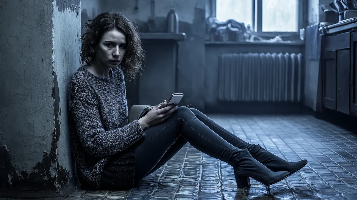 Charlott, Mittwoch - 10. Juni 5 Junge Frau sitzt auf dem Boden.