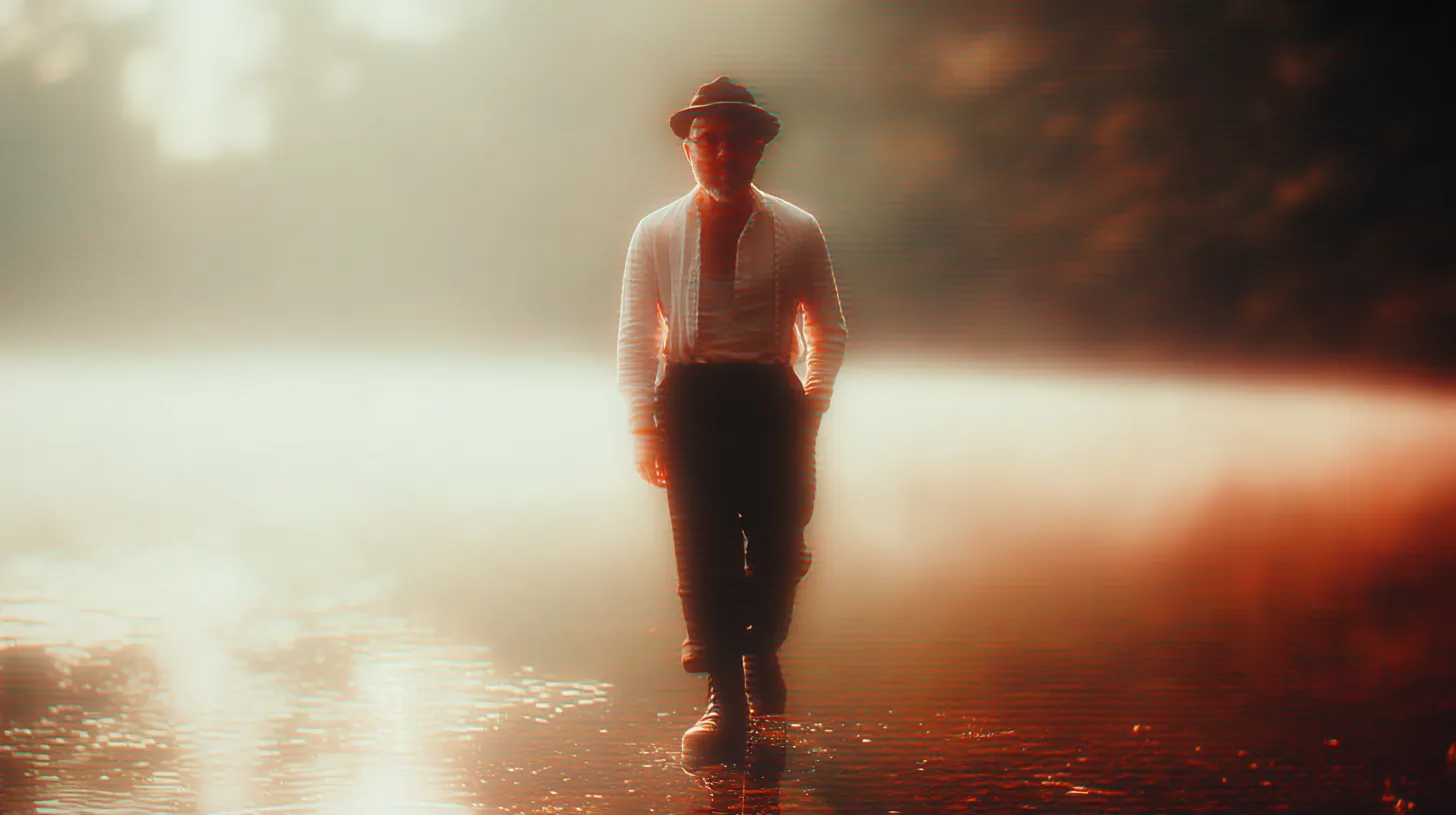 MasSophie geht am Wasser entlang. @KI