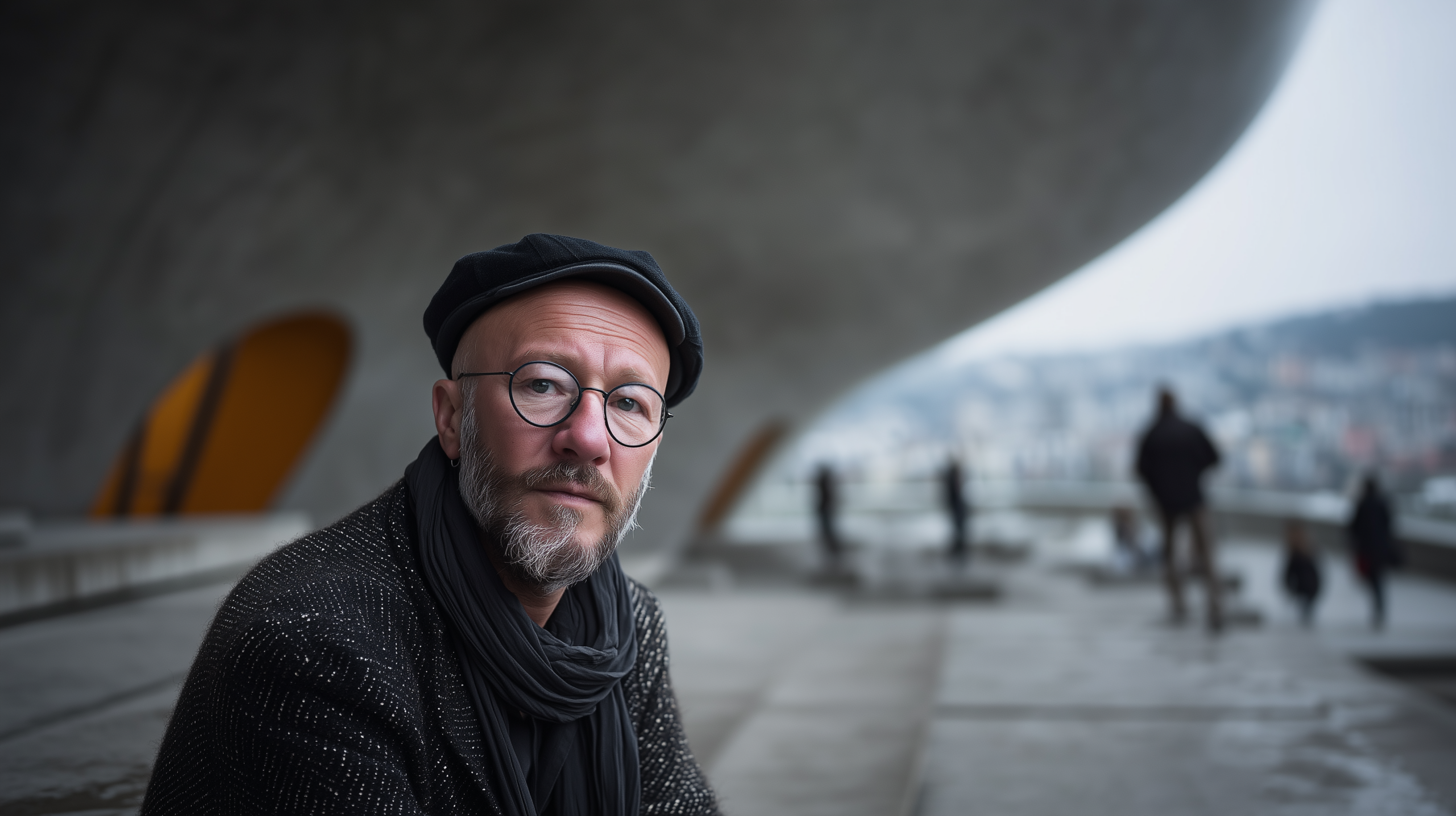 Mann auf einen Platz